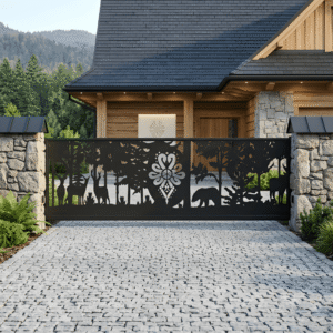 Wypełnienie Bramy – Wzór "2188" (Parzenica i Las) – Kolekcja Natura