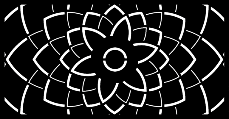 Panel Metalowy – Wzór "1118" – Kwiat Lotosu Mandala – Ażur Wycinany CNC