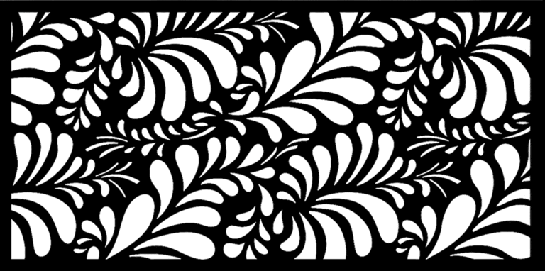 Panel Metalowy – Wzór "1122" – Geometryczne Łuki – Ażur Wycinany CNC
