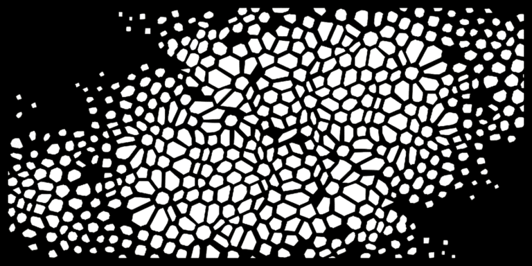 Panel Metalowy – Wzór "1153" – Geometria Mozaika Voronoi – Ażur Wycinany CNC