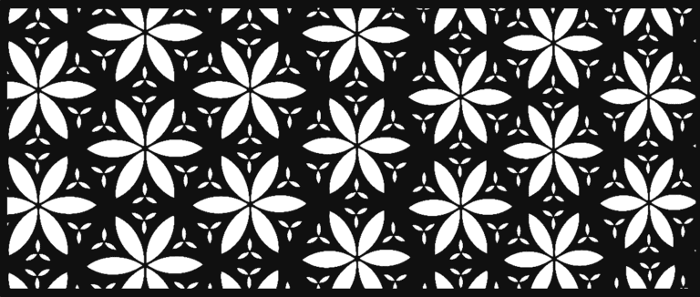 Panel Metalowy – Wzór "1173" – Rozeta Góralska Podhale – Wycinany Laserem CNC